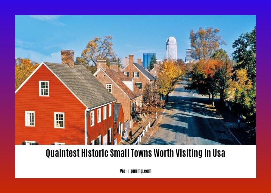 Top Quaintest Historic Small Towns Worth Visiting In The USA Night Box