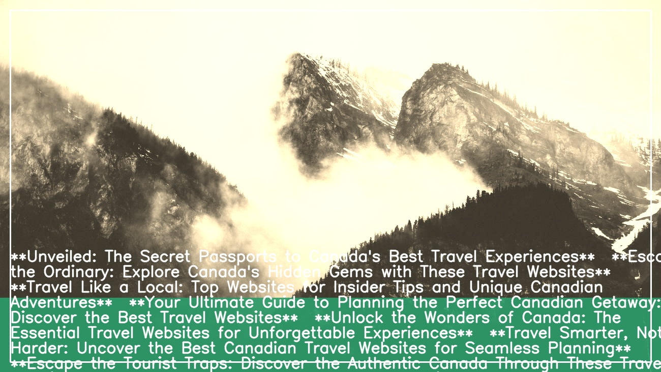 Unveiling the Best Travel Websites Canada Has to Offer Your Gateway to