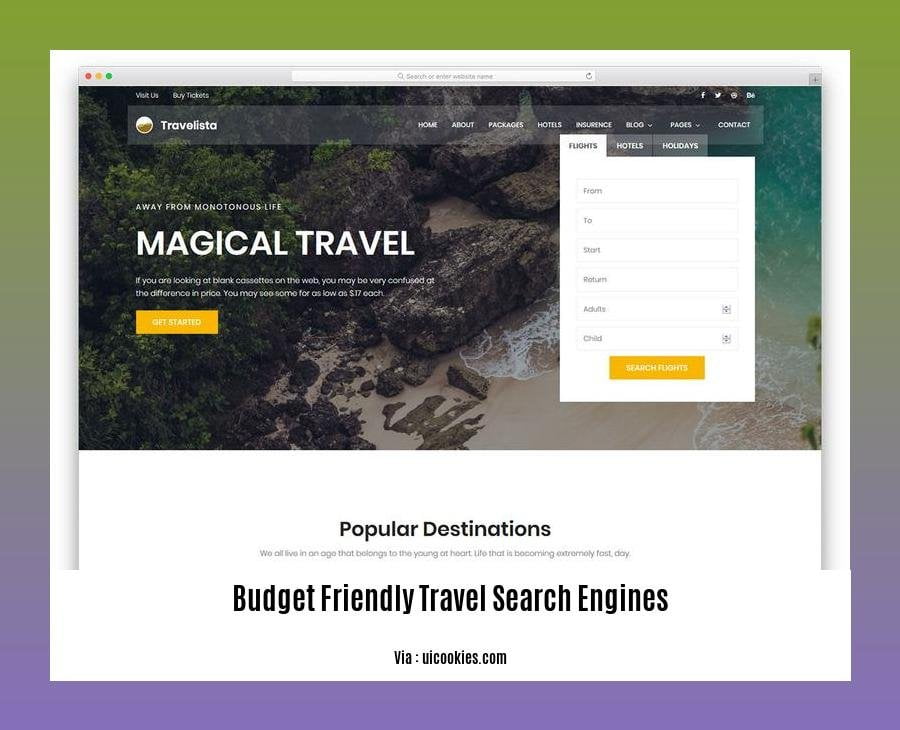 budget friendly travel search engines
