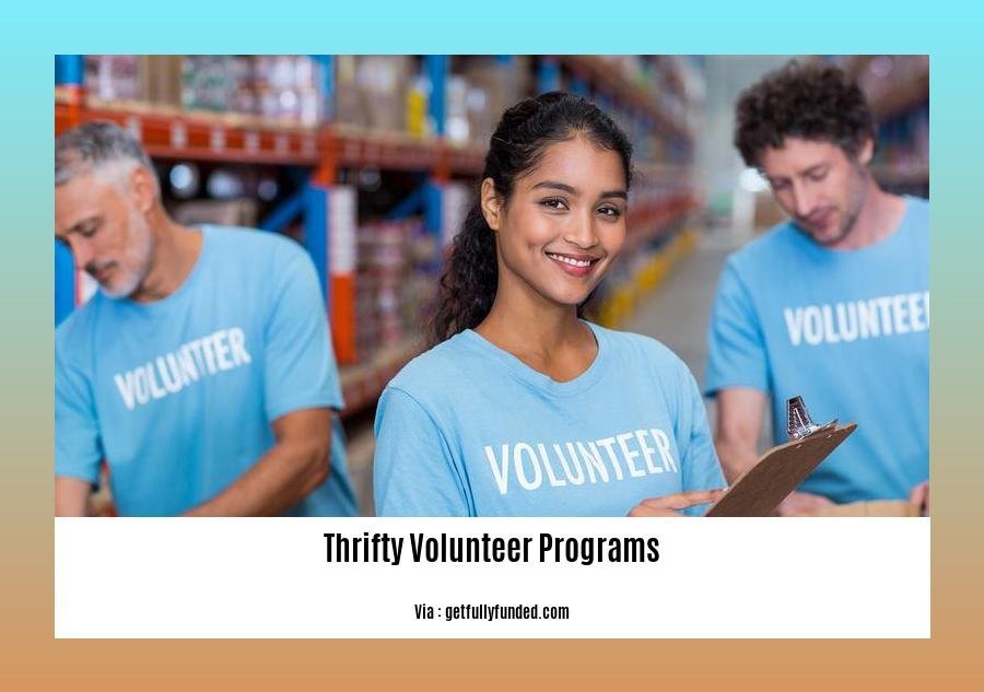 thrifty volunteer programs